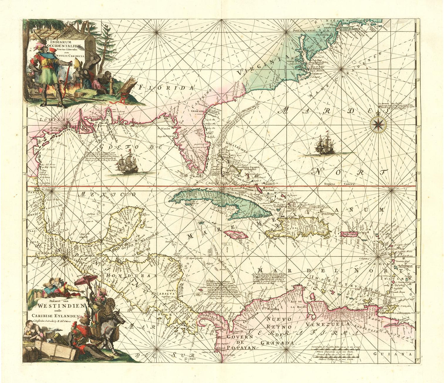 presentation of the map reproduction without a frame