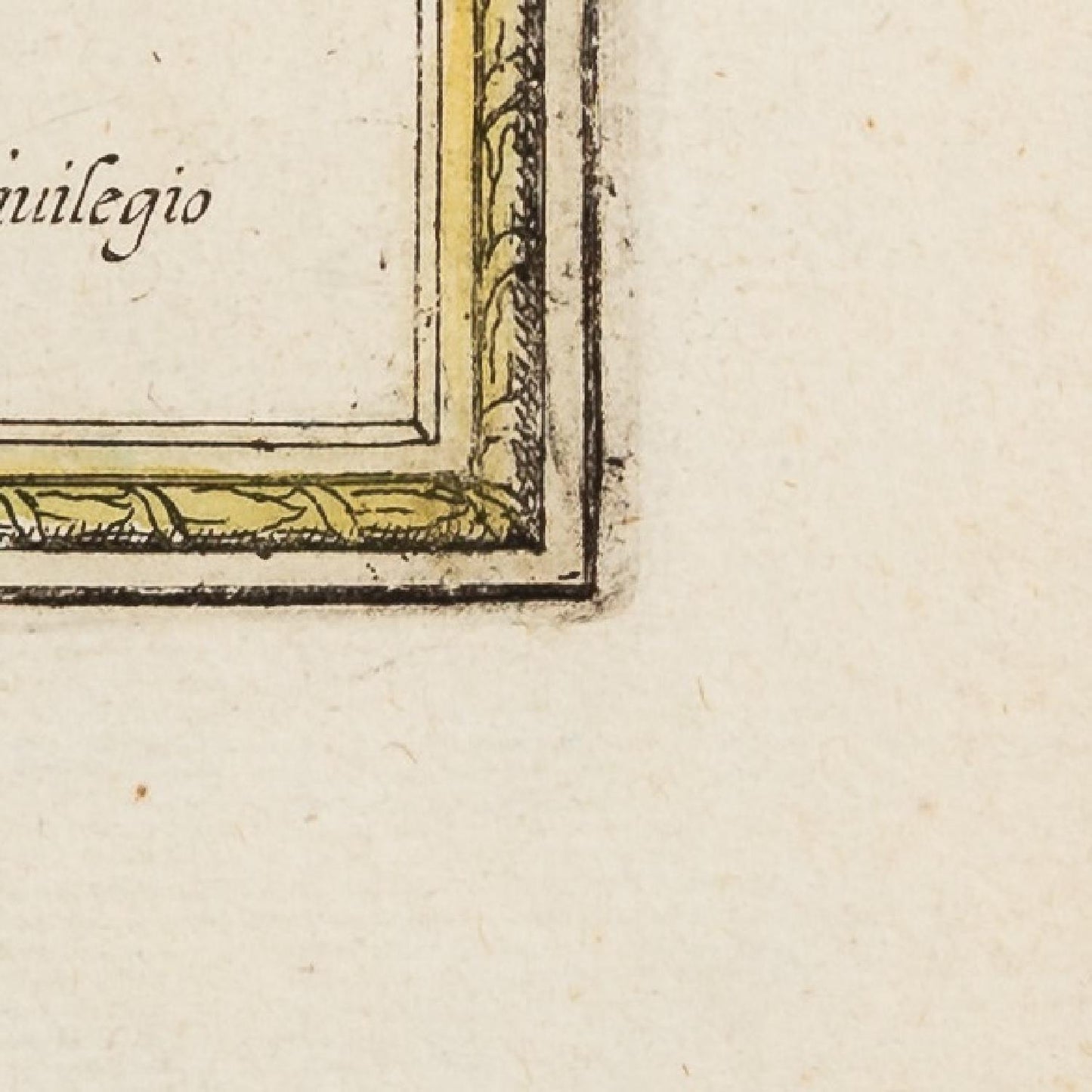 detail of the map from the bottom right corner
