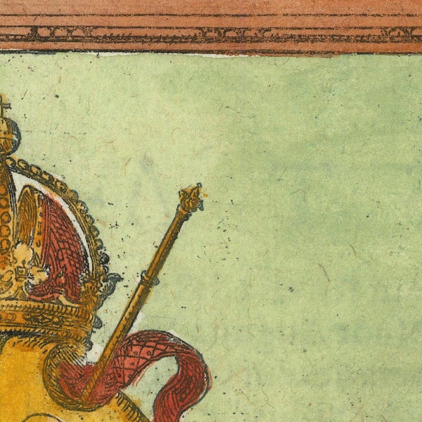 detail of the map from the centre left