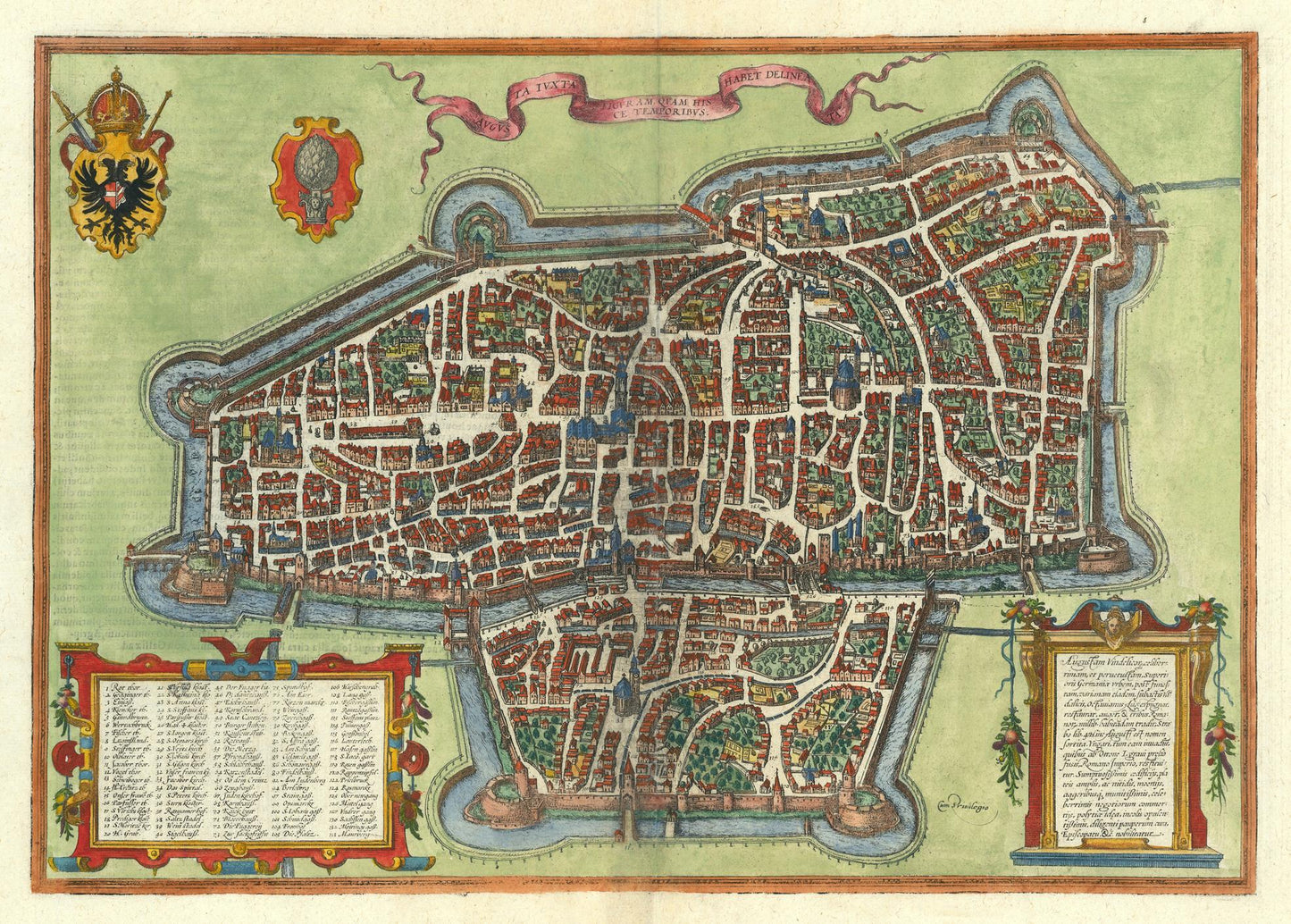 presentation of the map reproduction without a frame