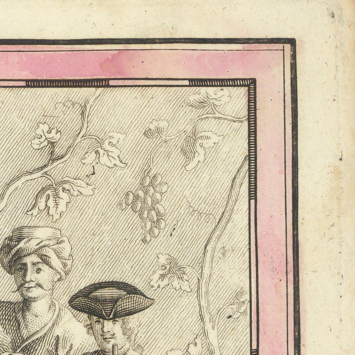 detail of the map from the top right corner