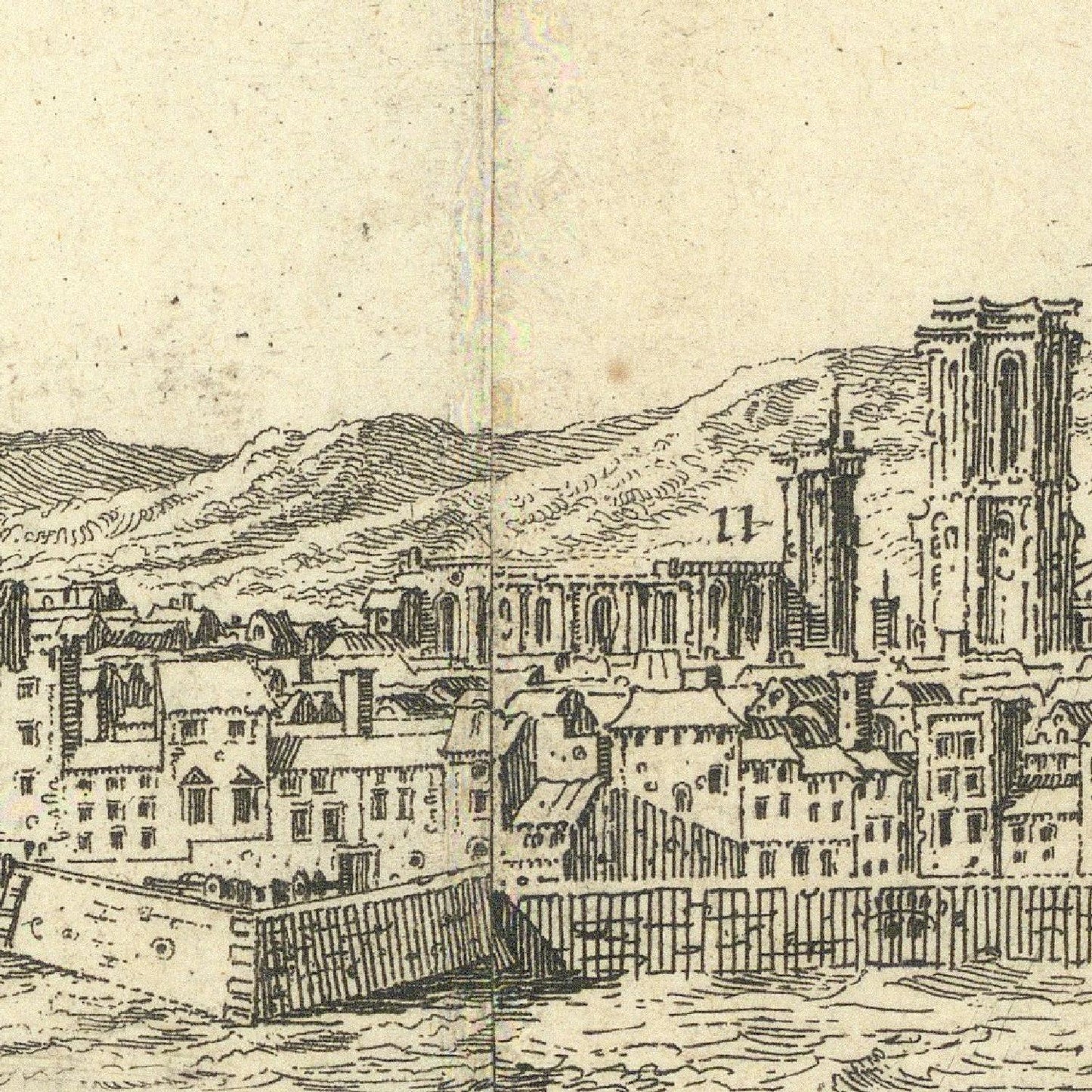 detail of the map from the centre