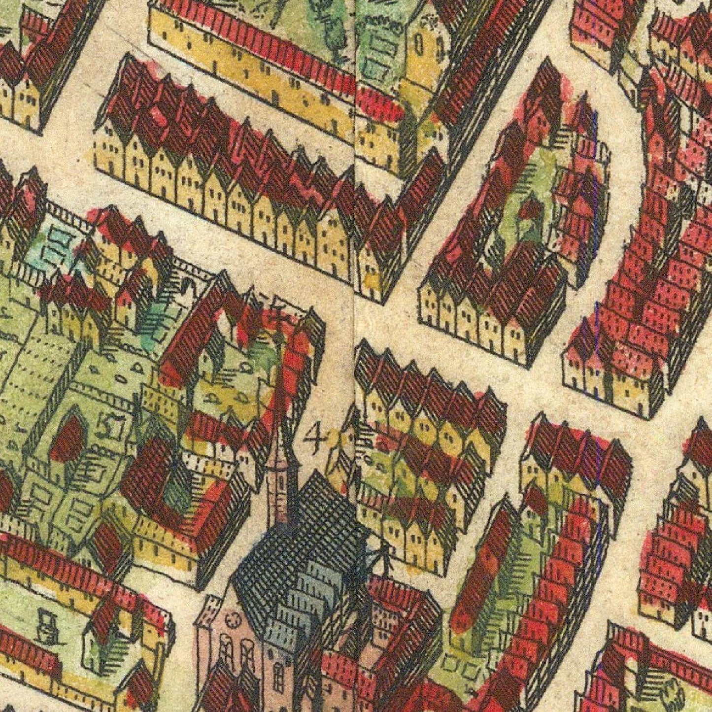 detail of the map from the centre