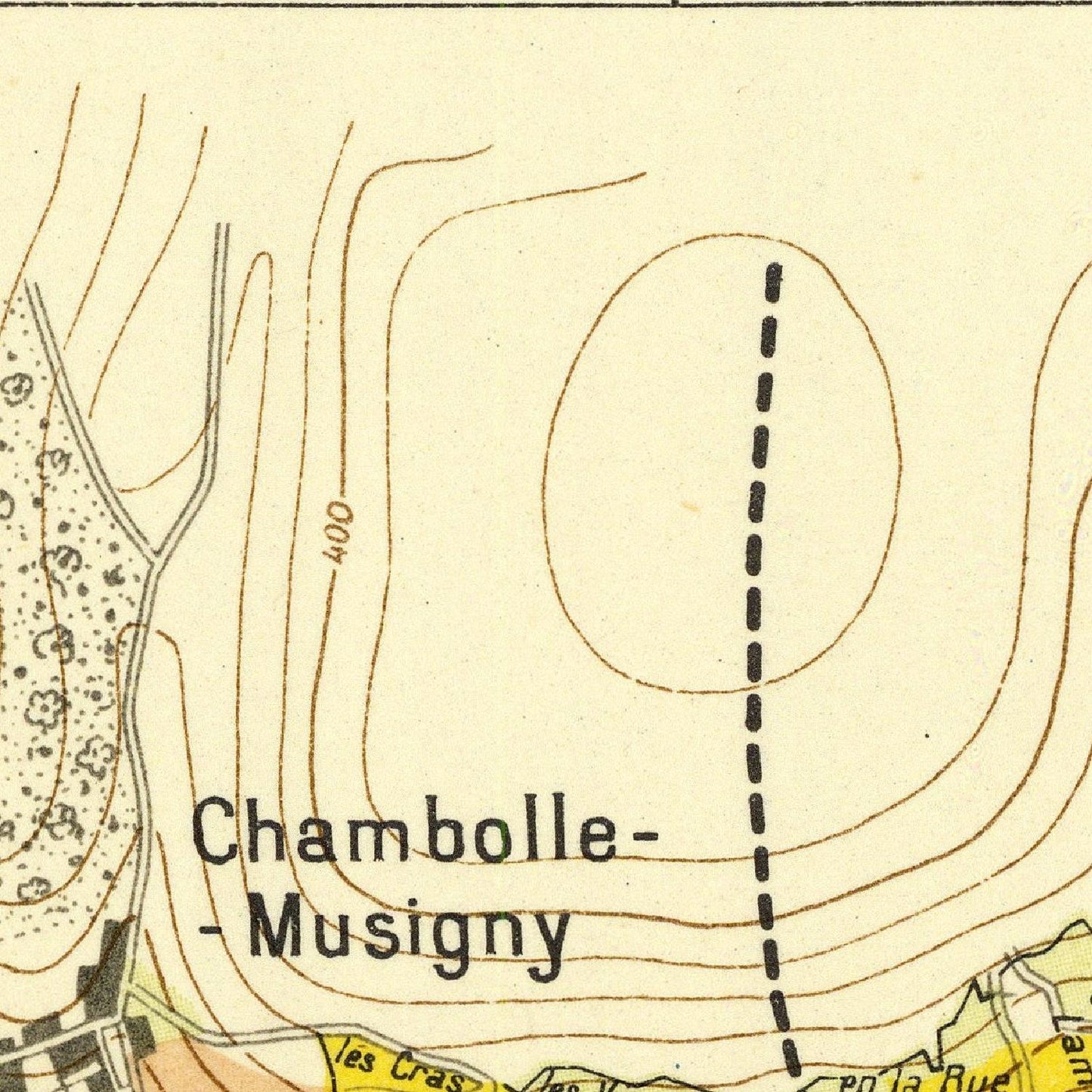detail of the map from the centre
