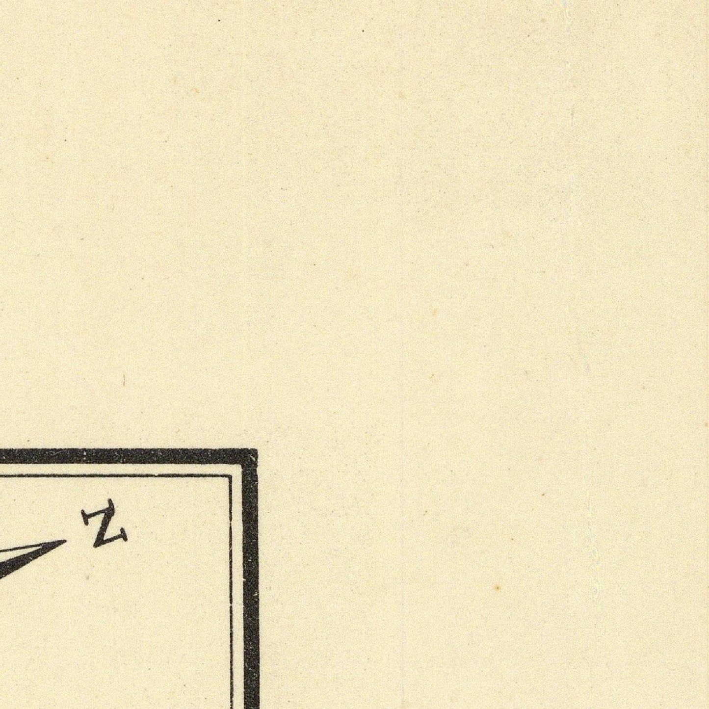 detail of the map from the top right corner