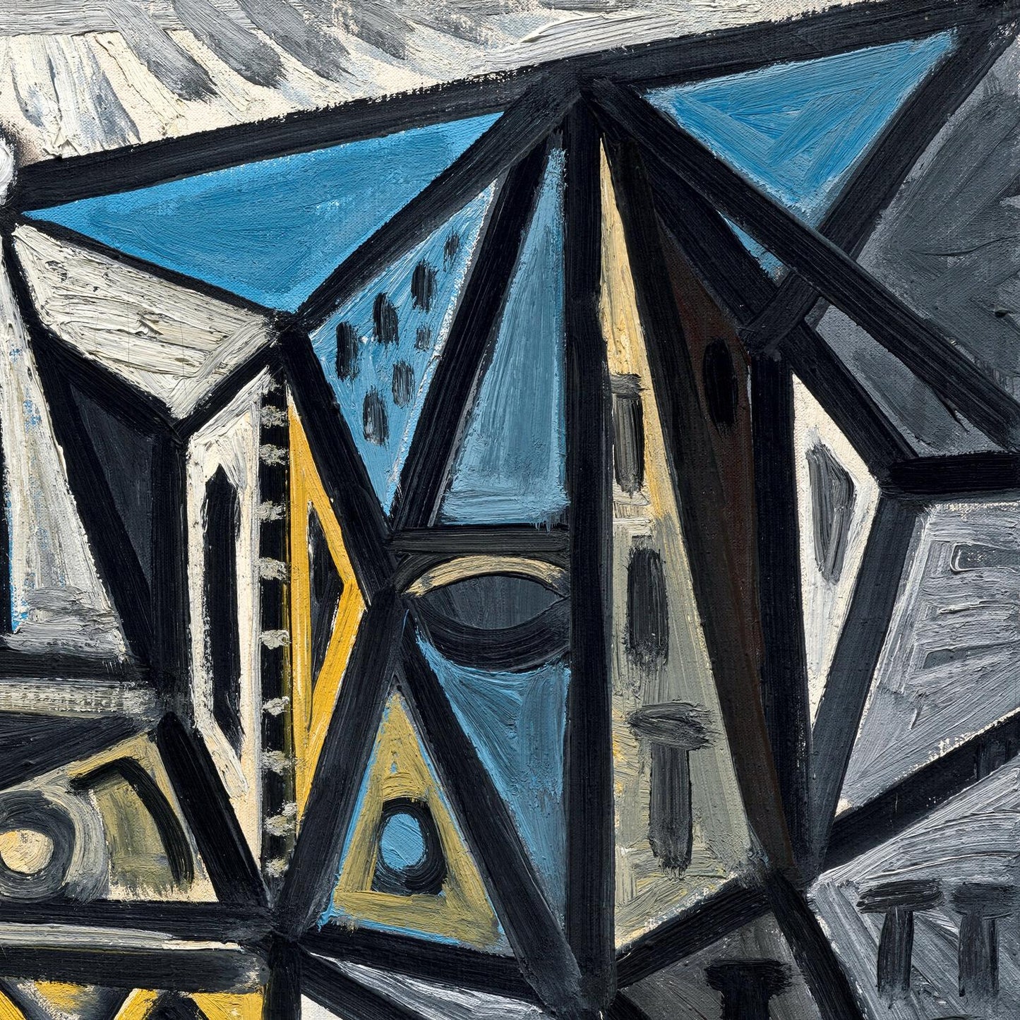 detail of the fine art reproduction from the top right corner