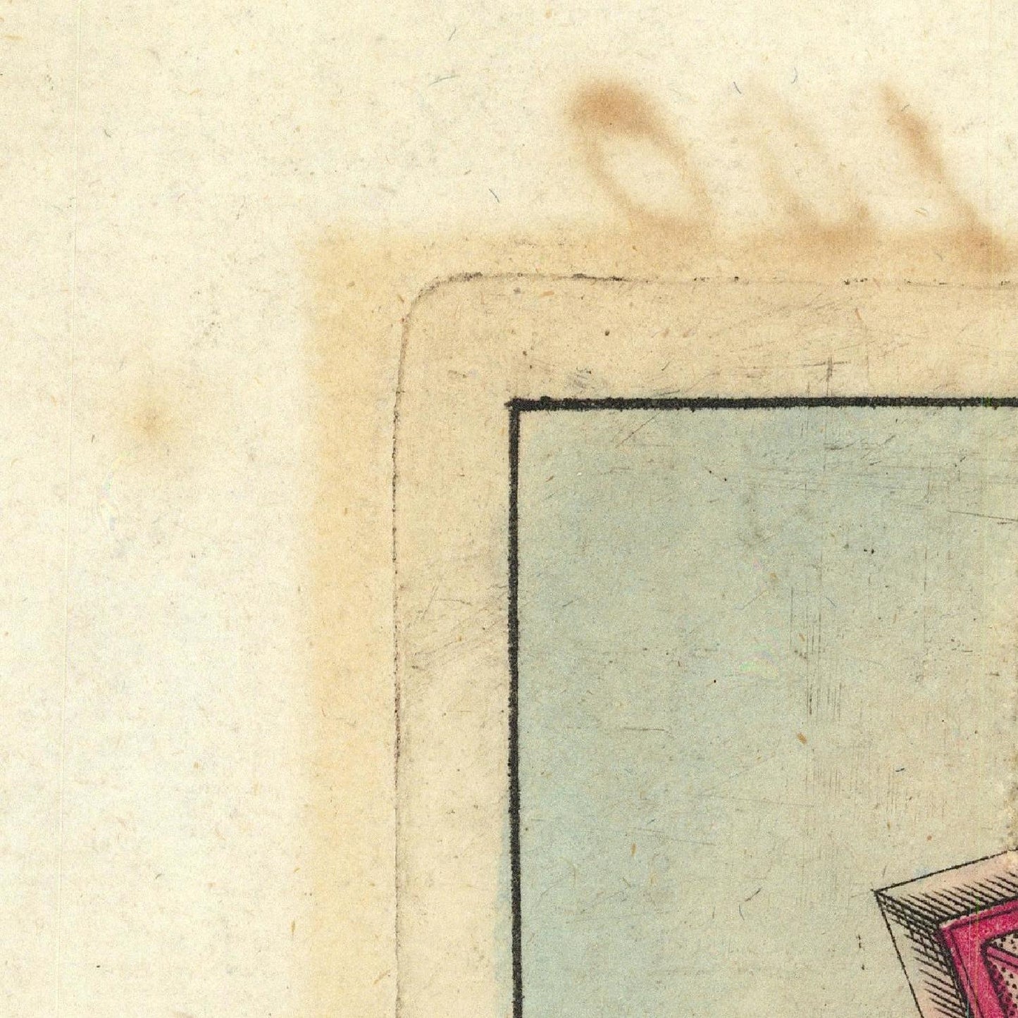 detail of the map from the top left corner
