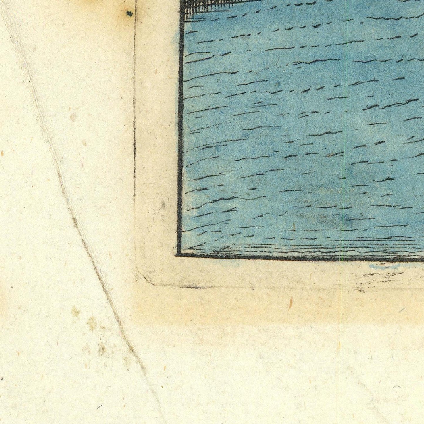 detail of the map from the bottom left corner