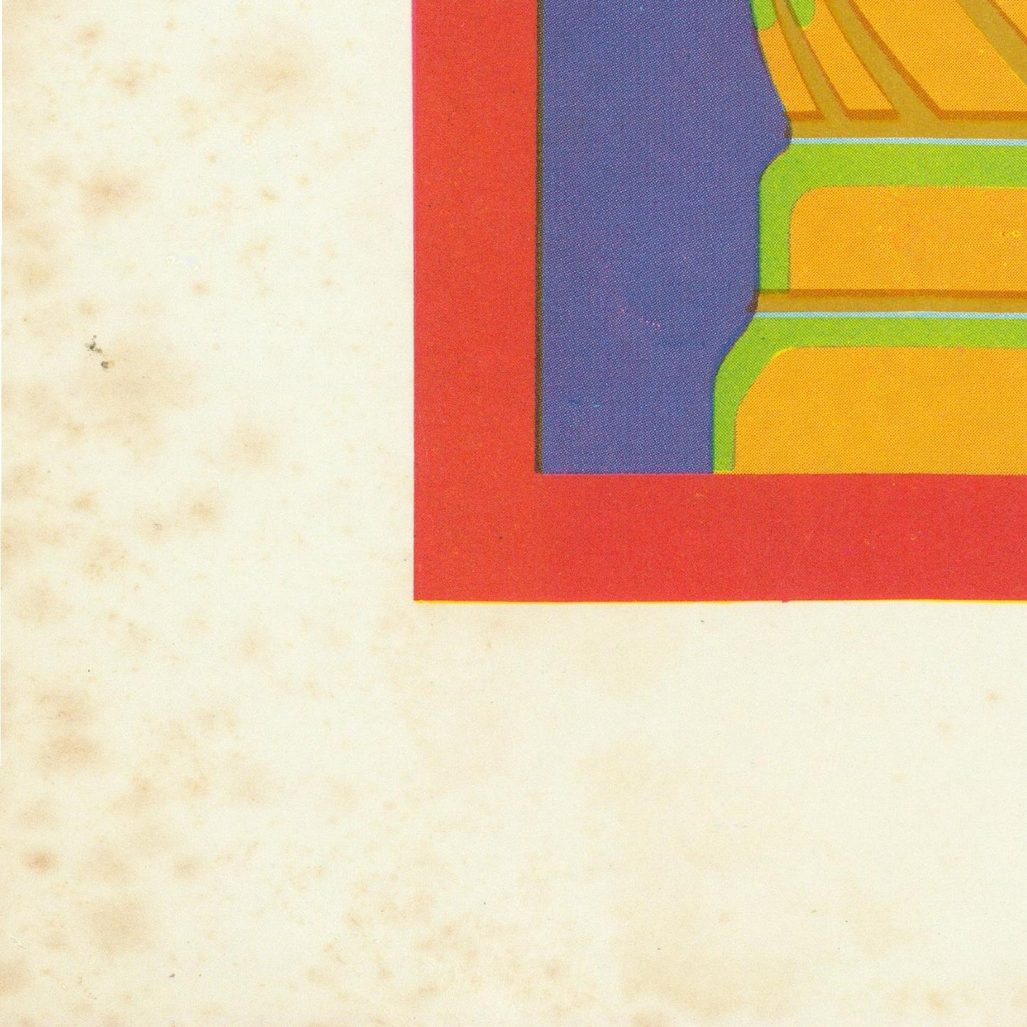 detail of the map from the bottom left corner