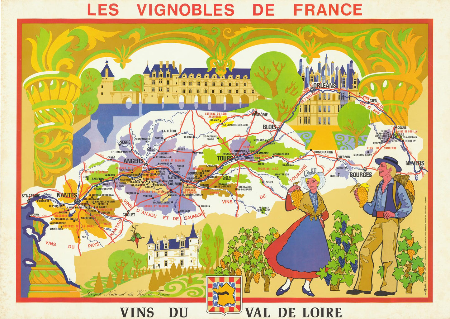 presentation of the map reproduction without a frame