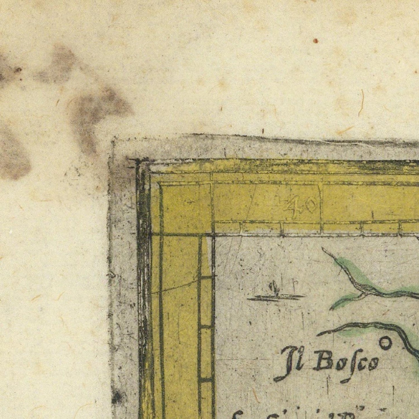 detail of the map from the top left corner