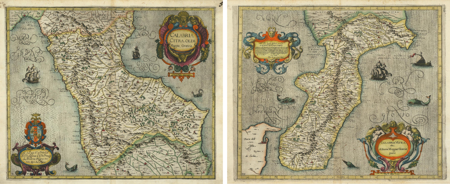 presentation of the map set reproduction without a frame