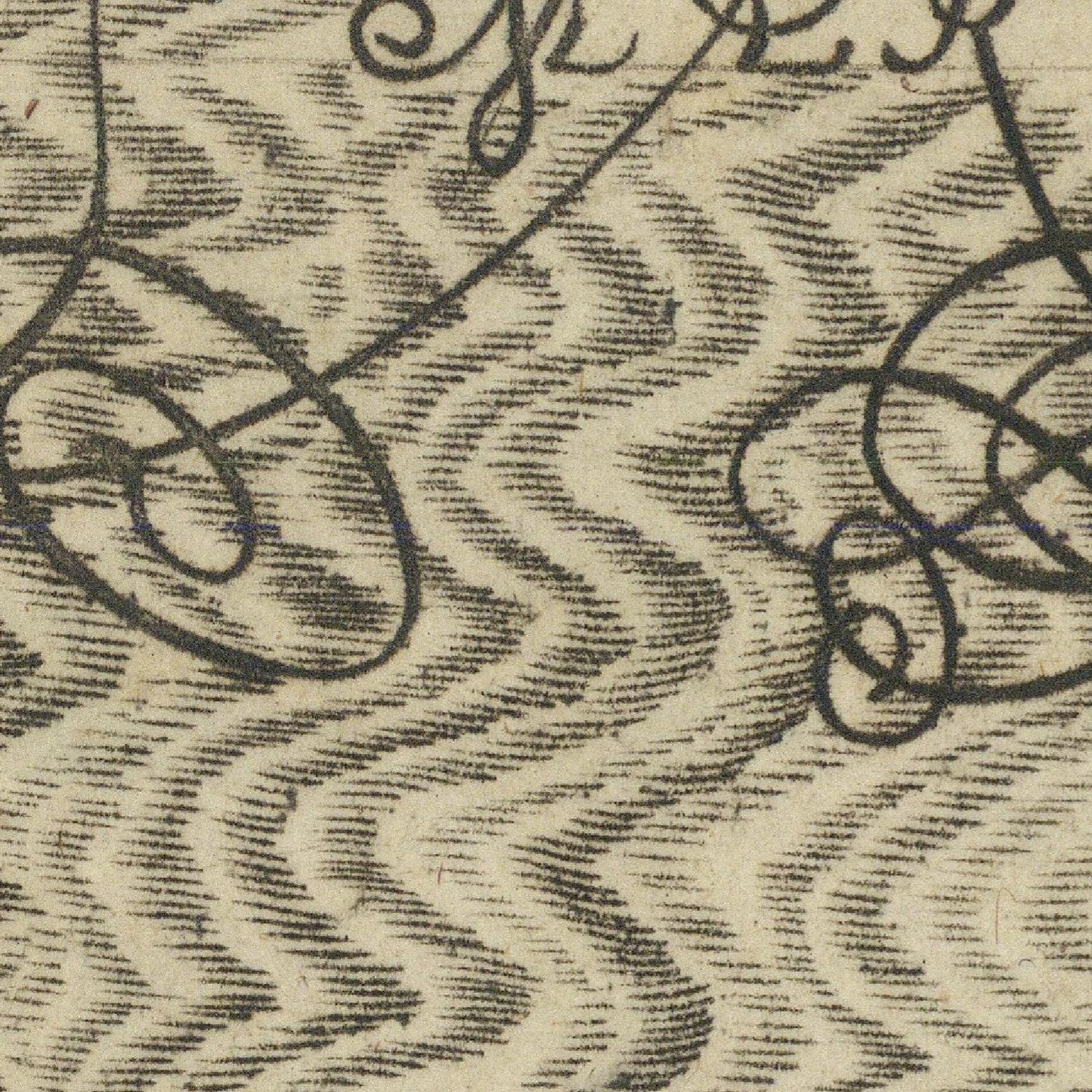detail of the map from the centre left