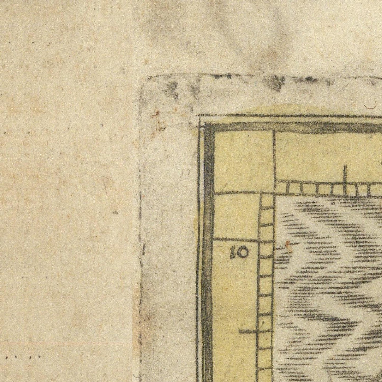 detail of the map from the top left corner