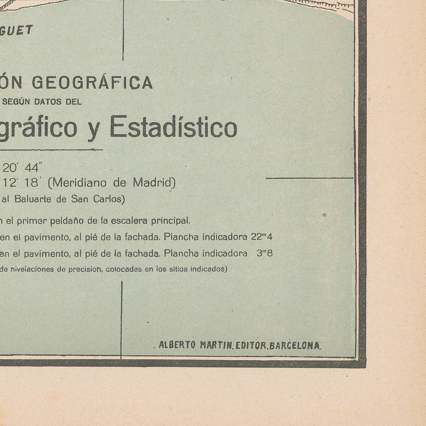 Vintage map or chart with text and coordinates on a beige background