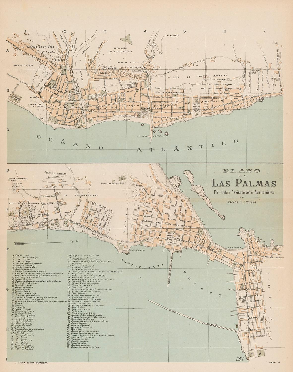 presentation of the map reproduction without a frame
