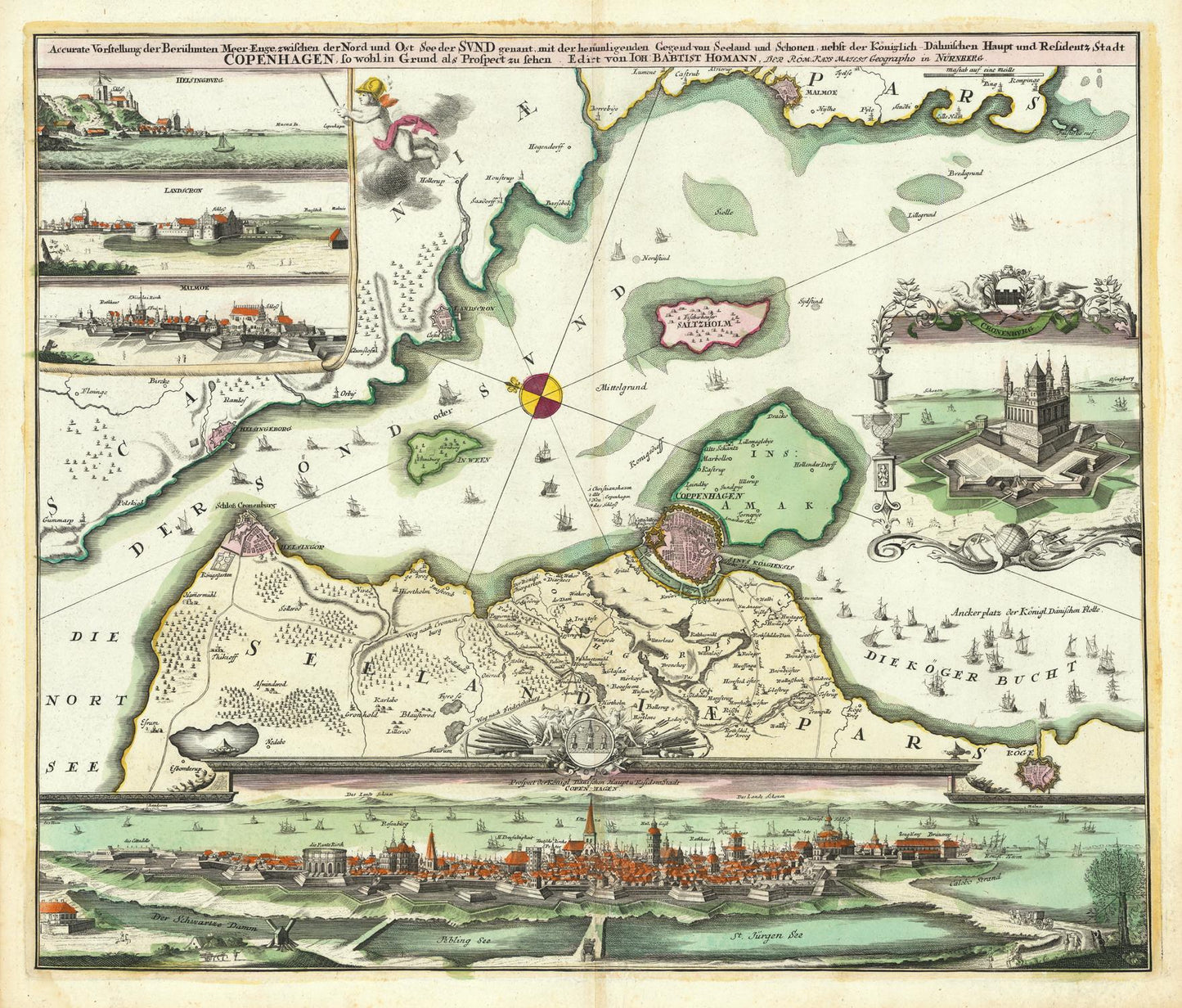presentation of the map reproduction without a frame