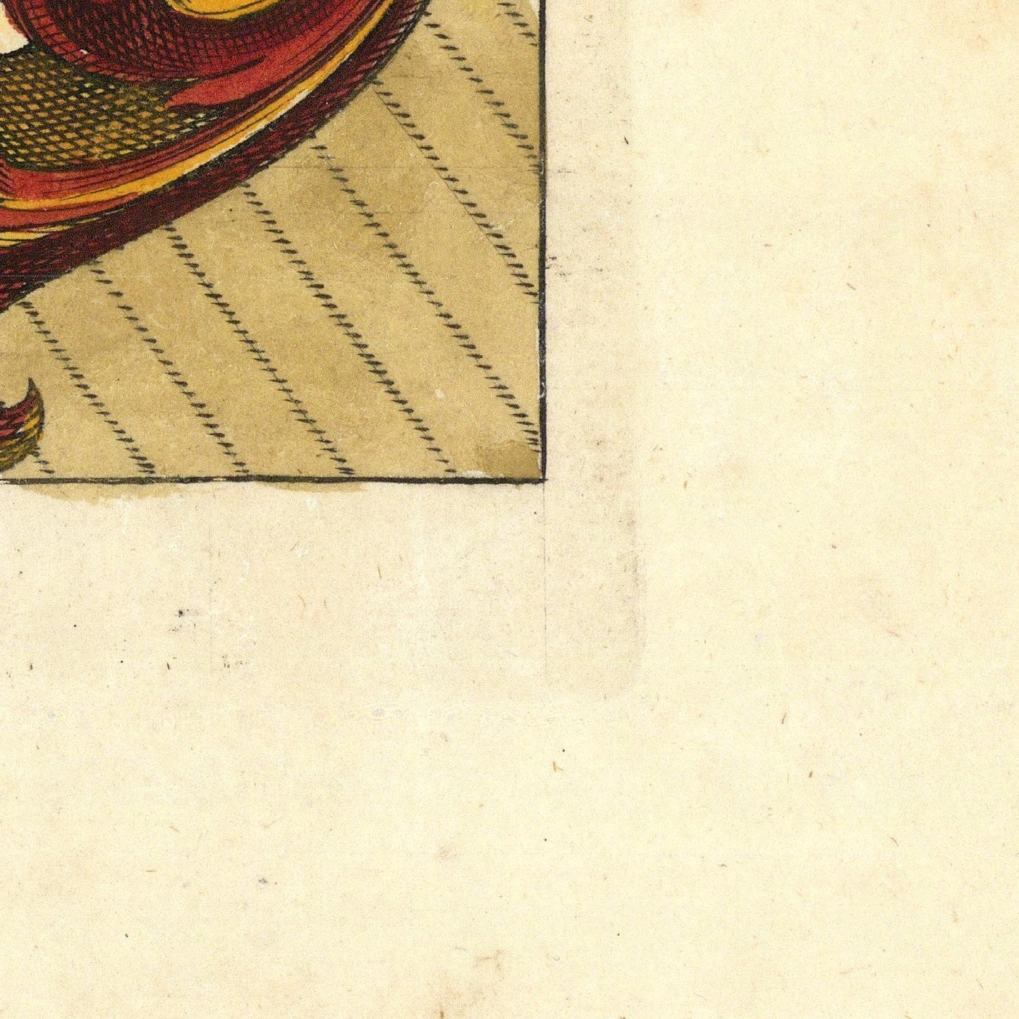 Decorative border with intricate patterns on a beige background