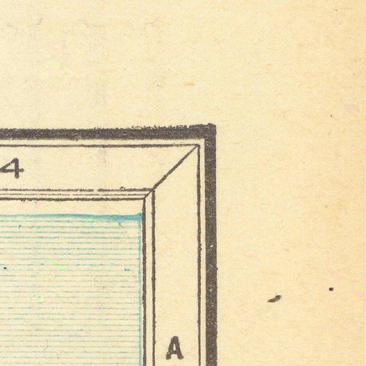 detail of the map from the top right corner
