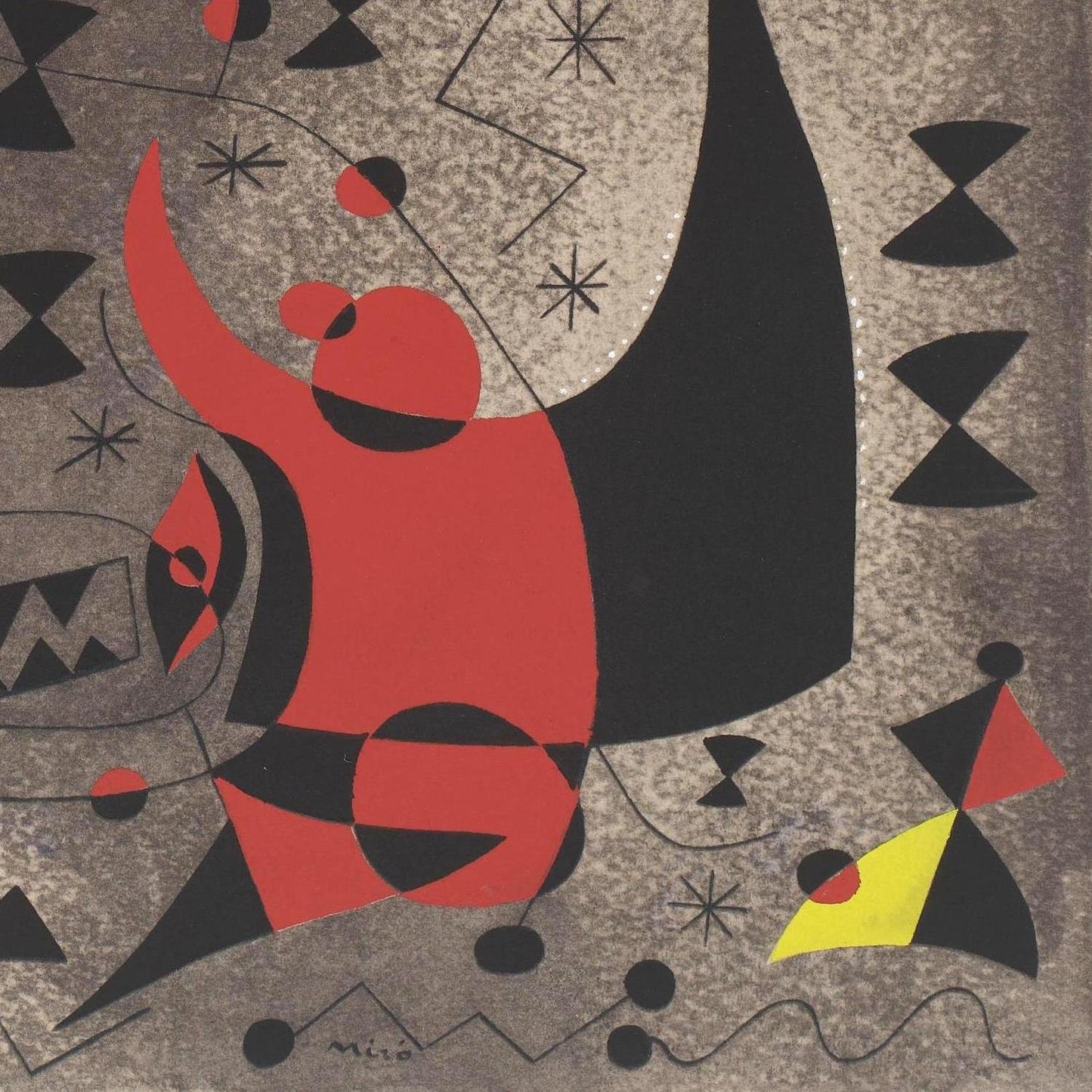 detail of the fine art reproduction from the bottom right corner