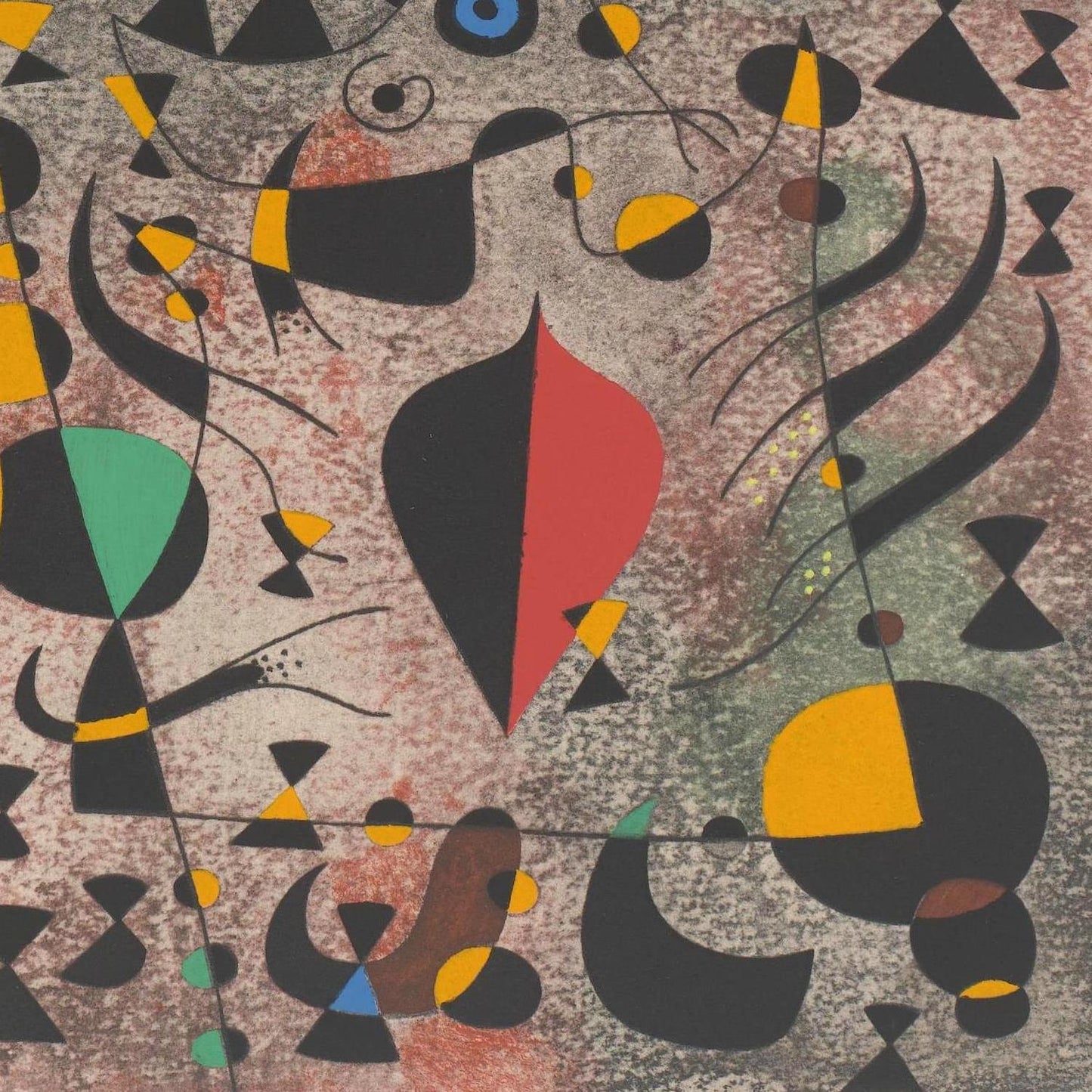 detail of the fine art reproduction from the bottom right corner