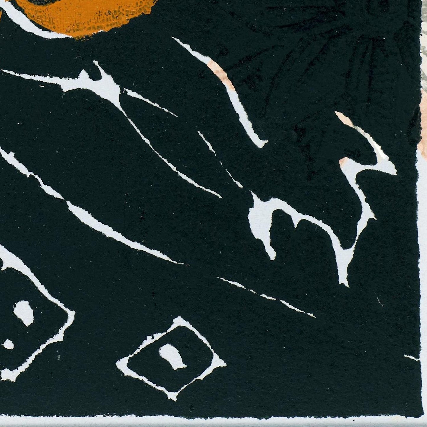 detail of the fine art reproduction from the bottom right corner