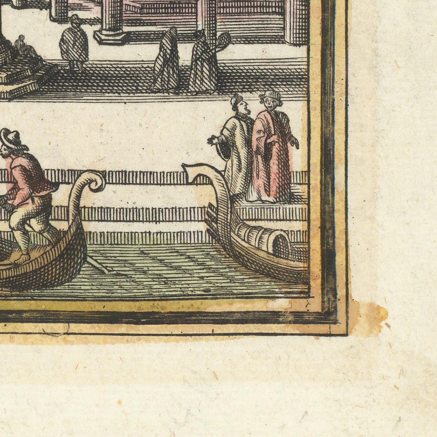 detail of the map from the bottom right corner