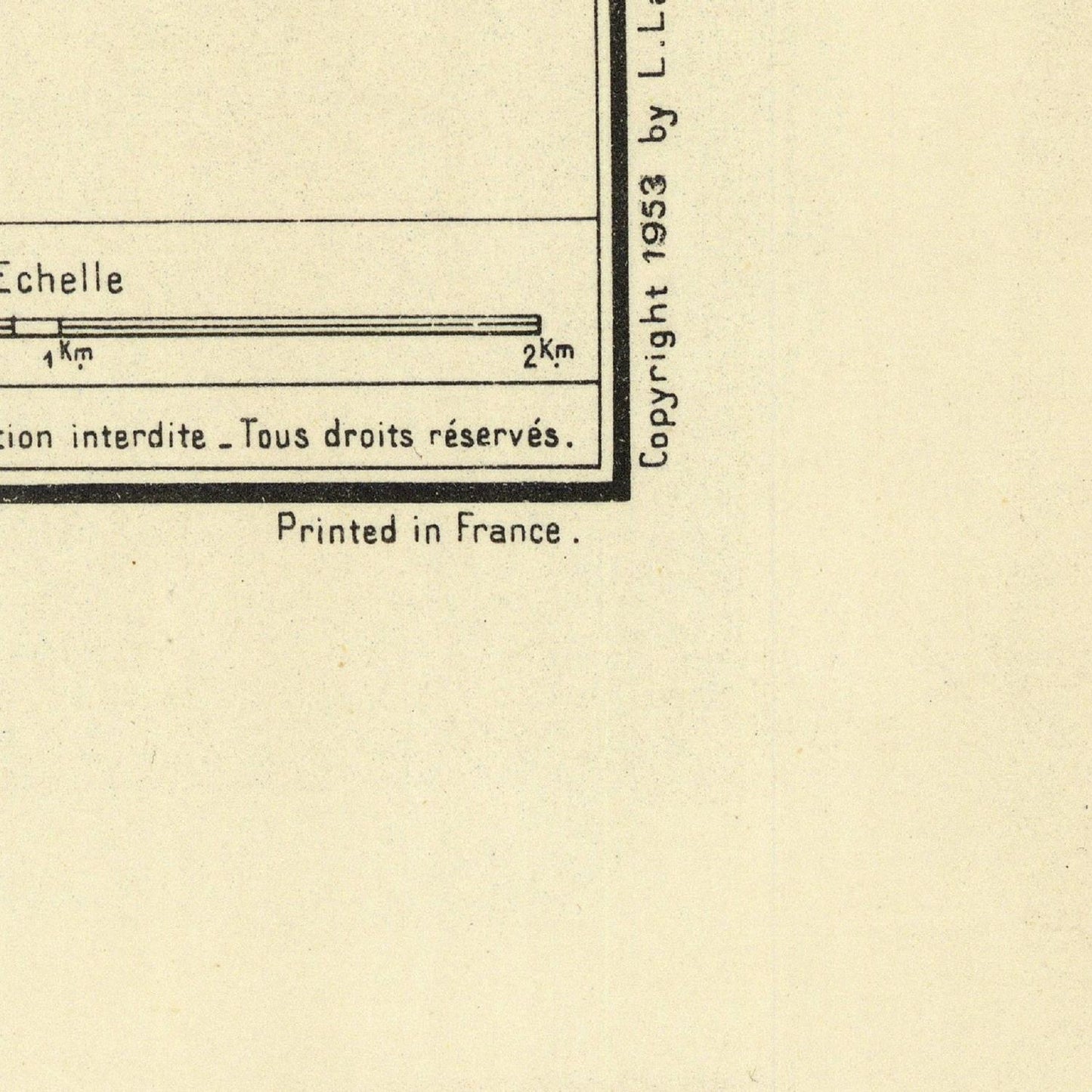 detail of the map from the bottom right corner