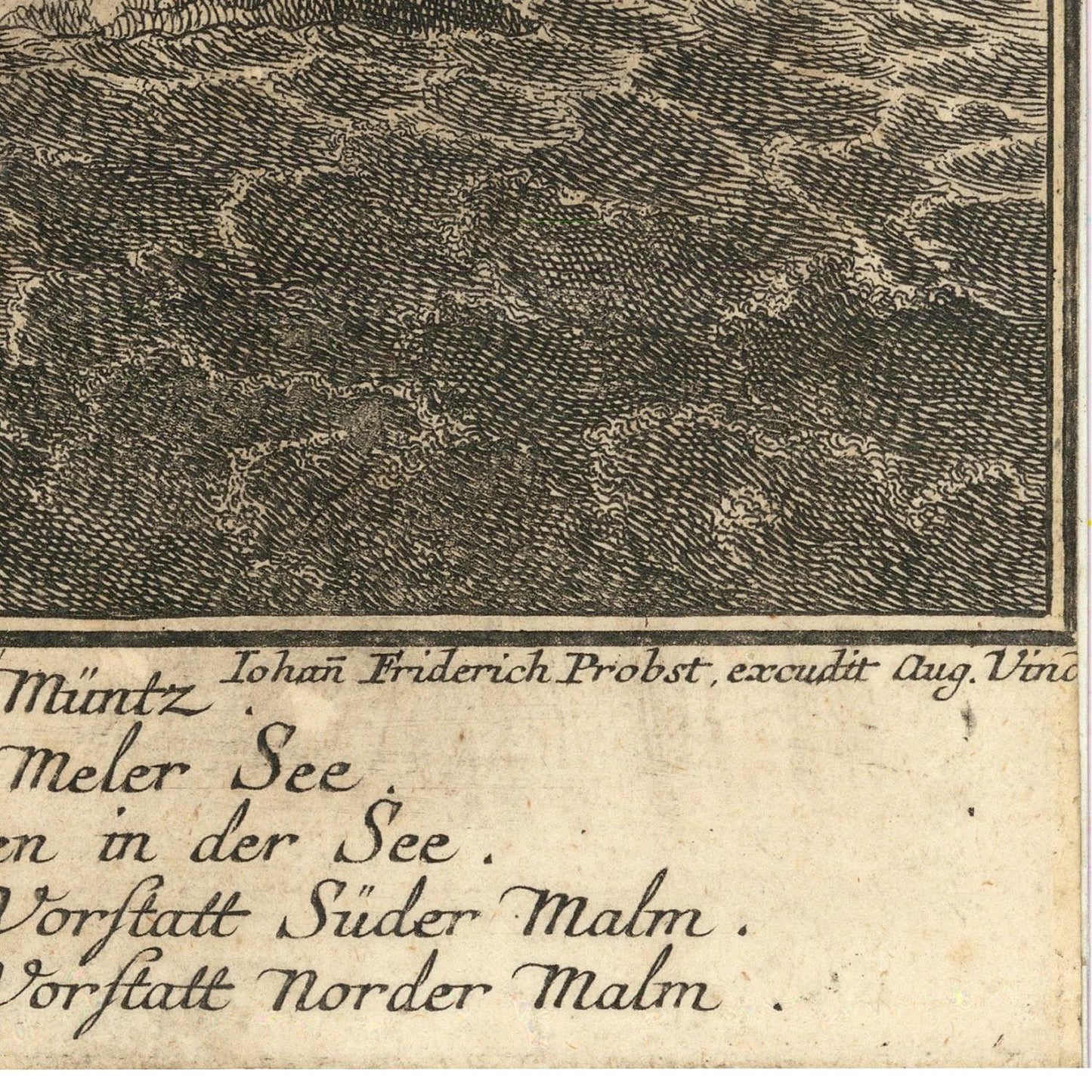 Vintage map or chart with text and a textured border