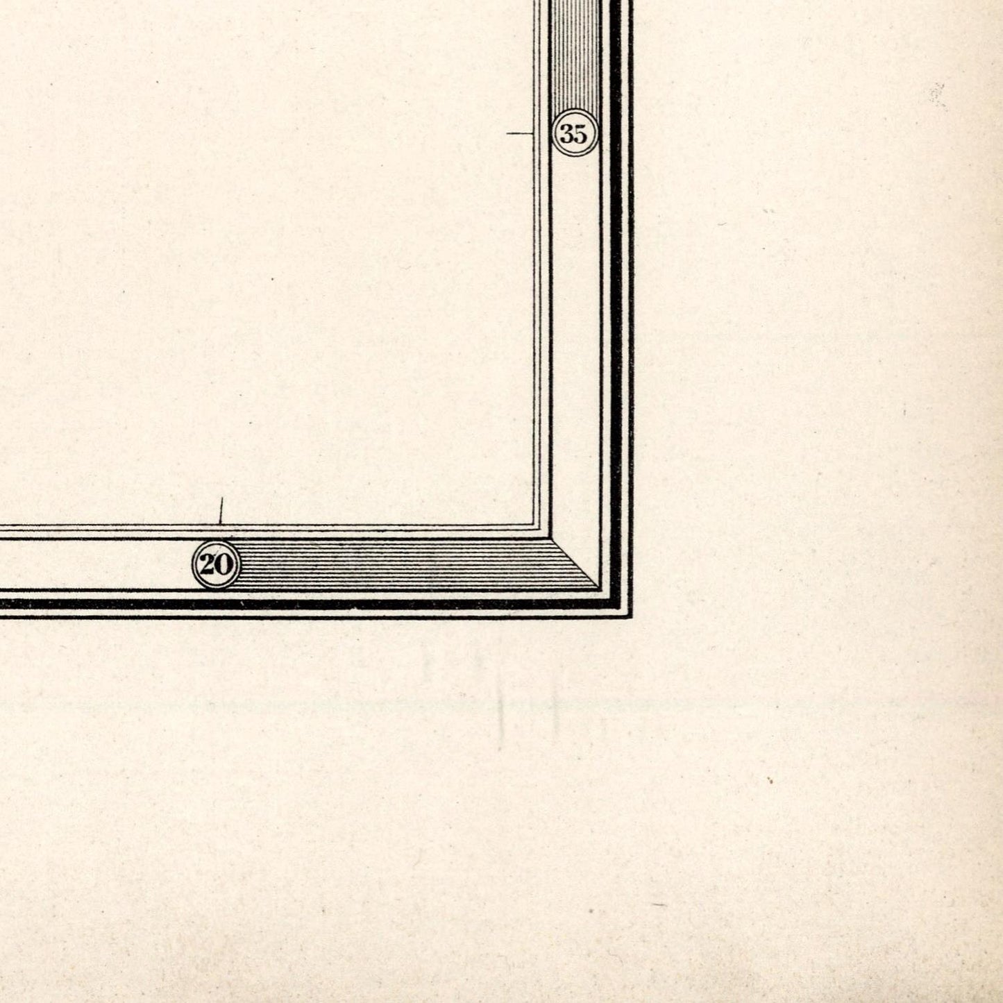 Close-up of a framed picture on a beige background