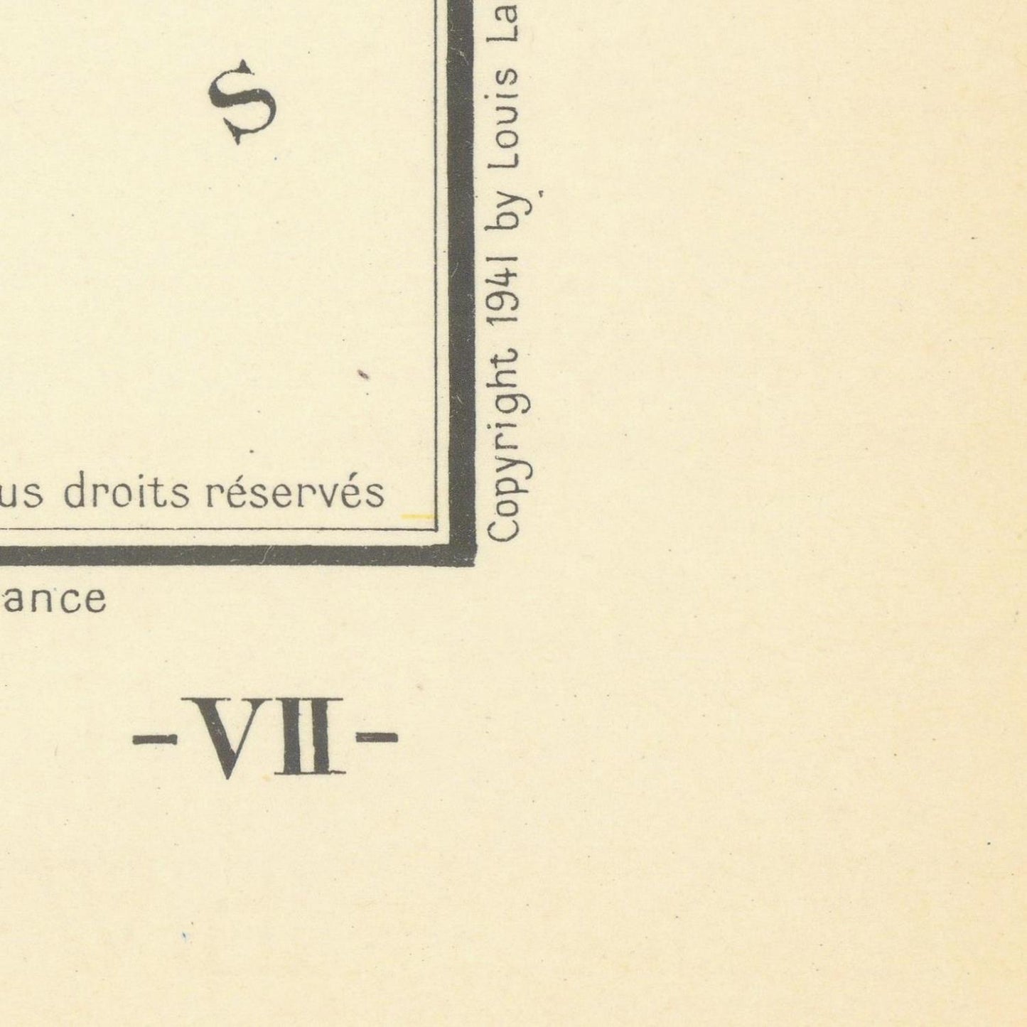 Vintage book page with text and copyright notice on a beige background