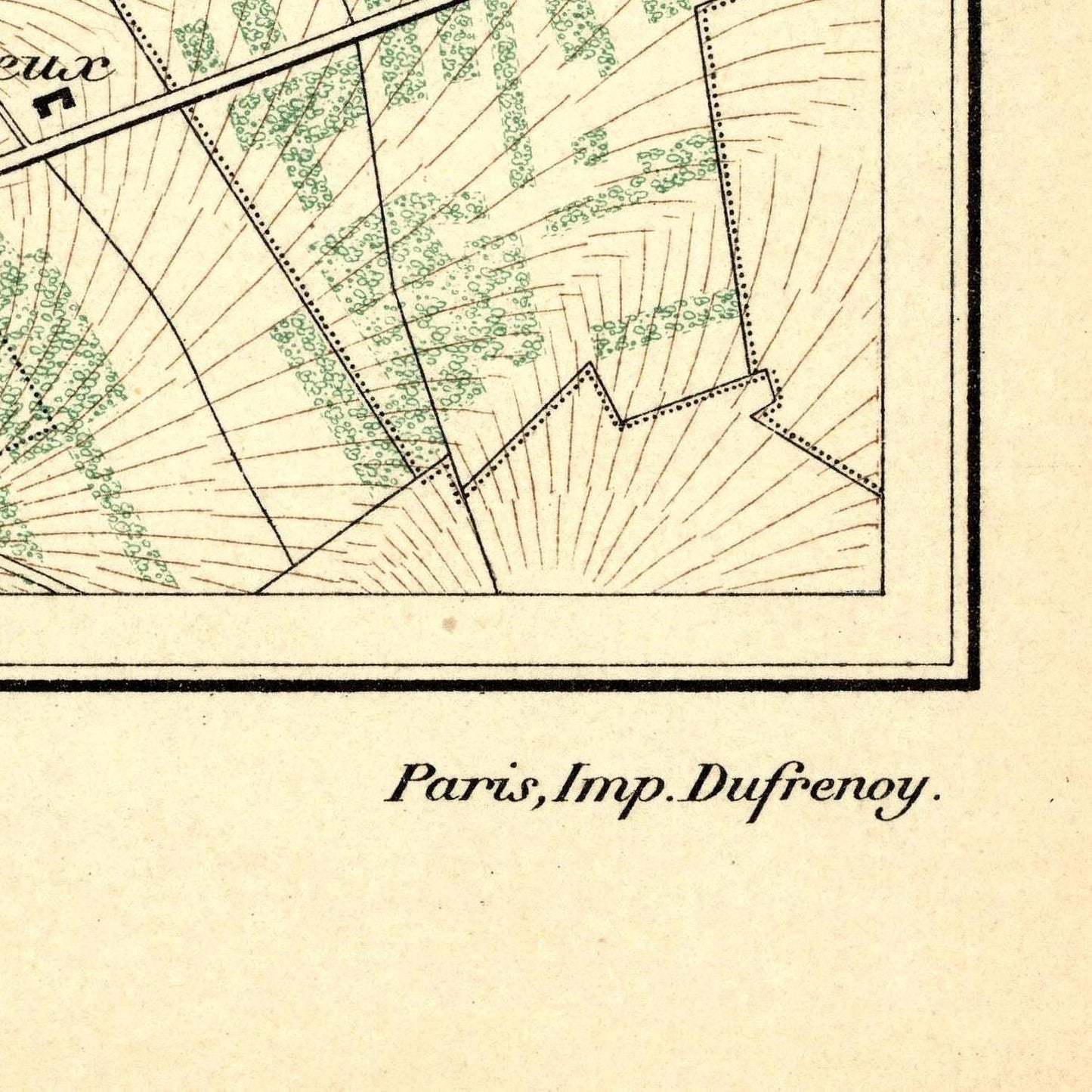 detail of the map from the bottom right corner