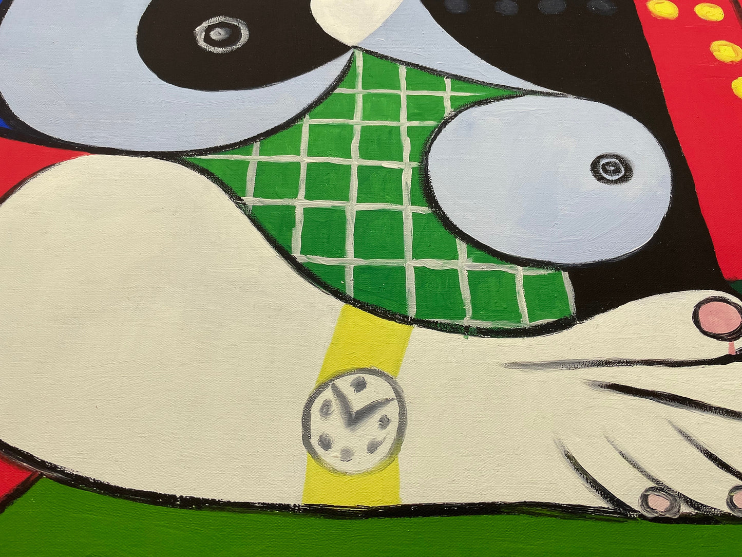 detail of the fine art reproduction from the centre