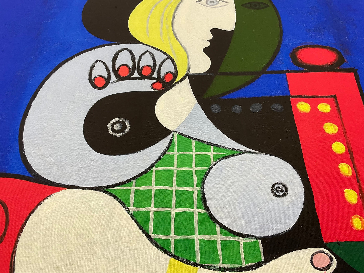 detail of the fine art reproduction from the centre