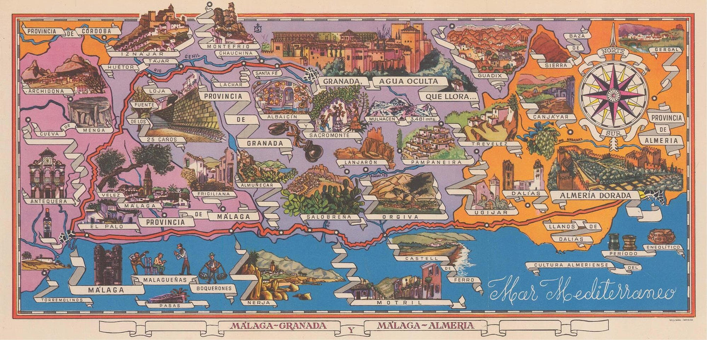 presentation of the map reproduction without a frame