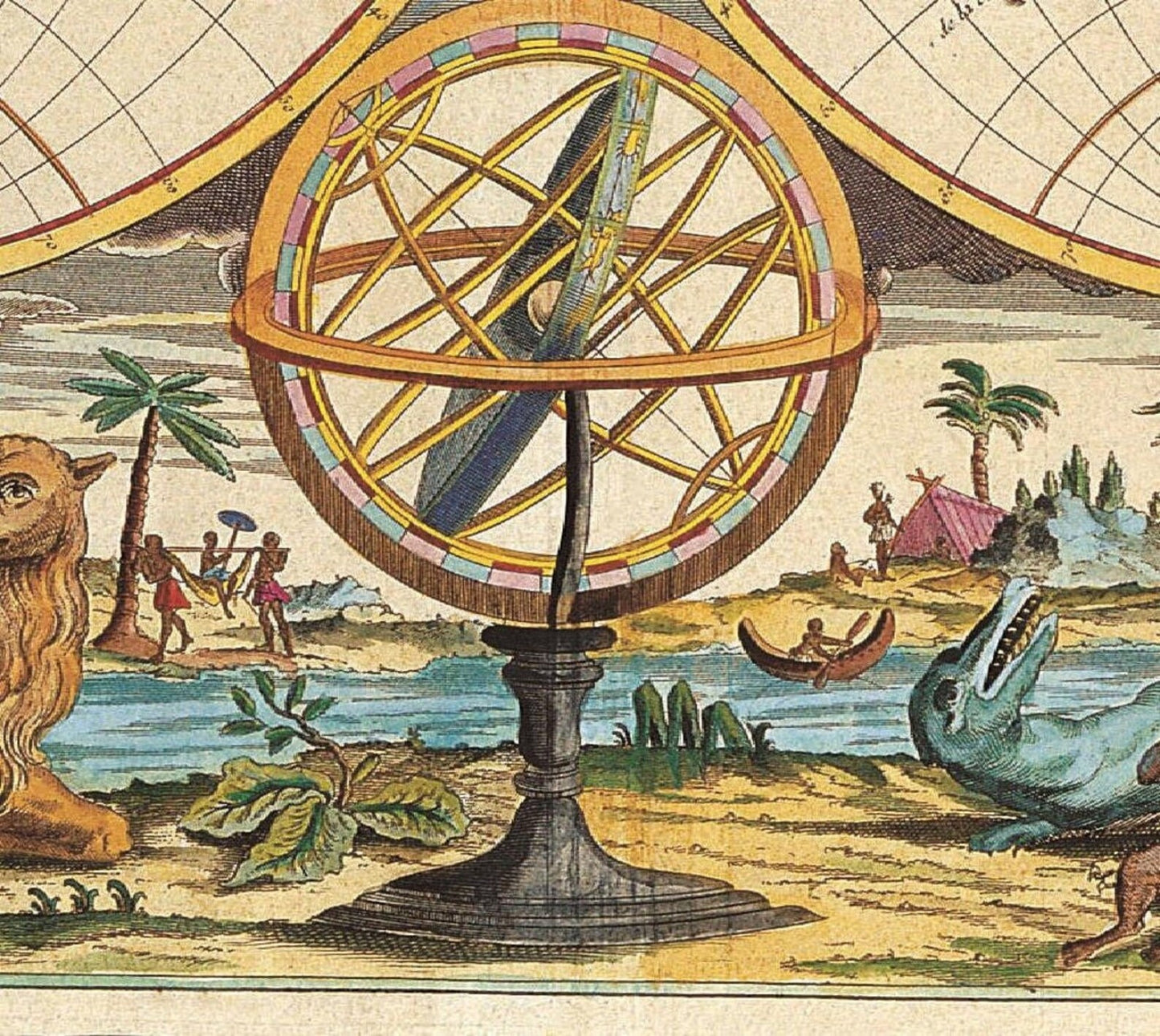 detail of the map from the centre