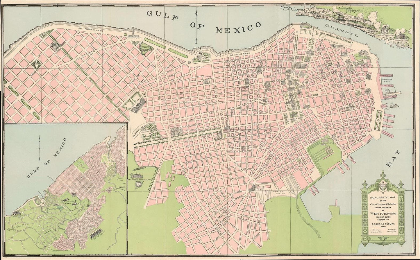 presentation of the map reproduction without a frame