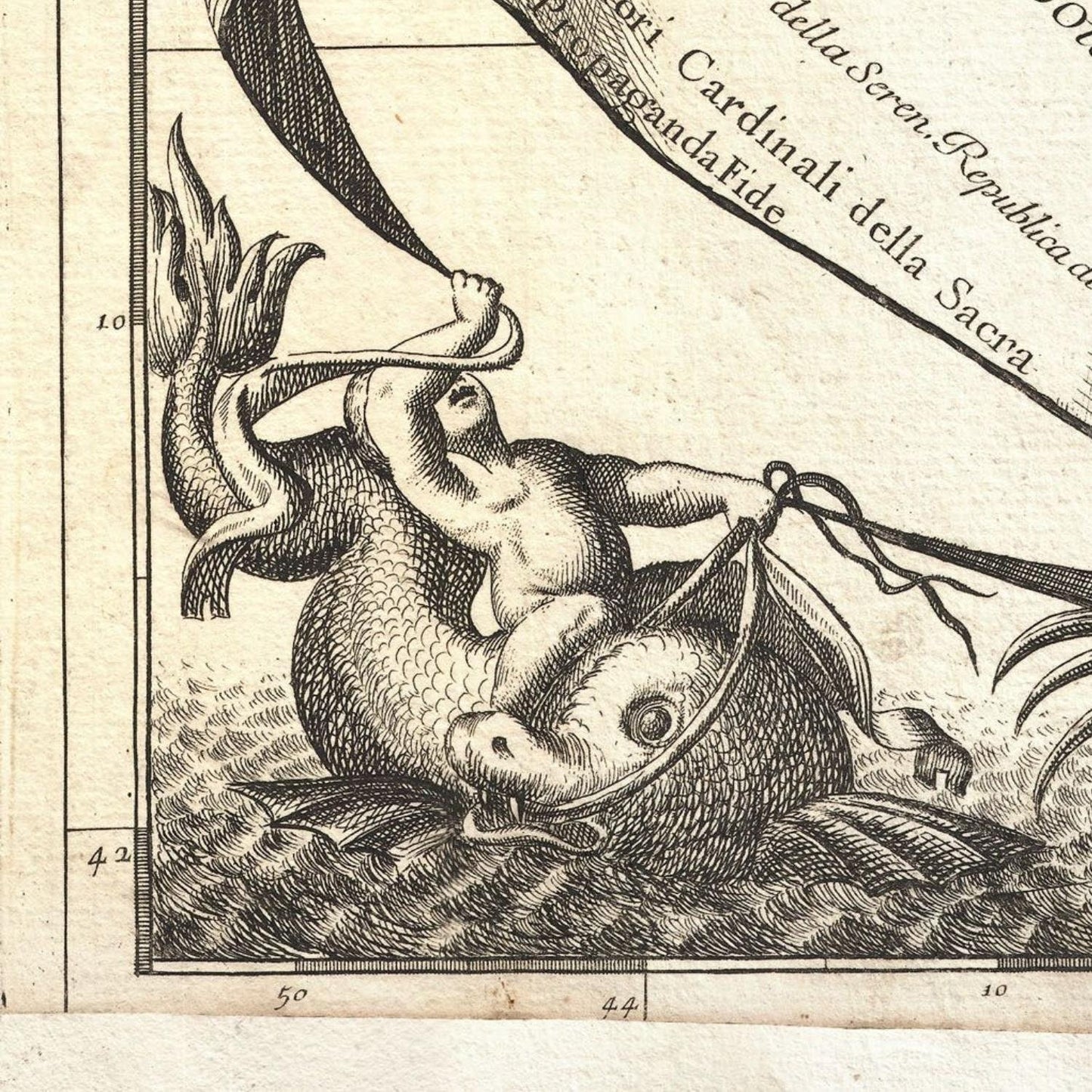 detail of the map from the bottom left corner