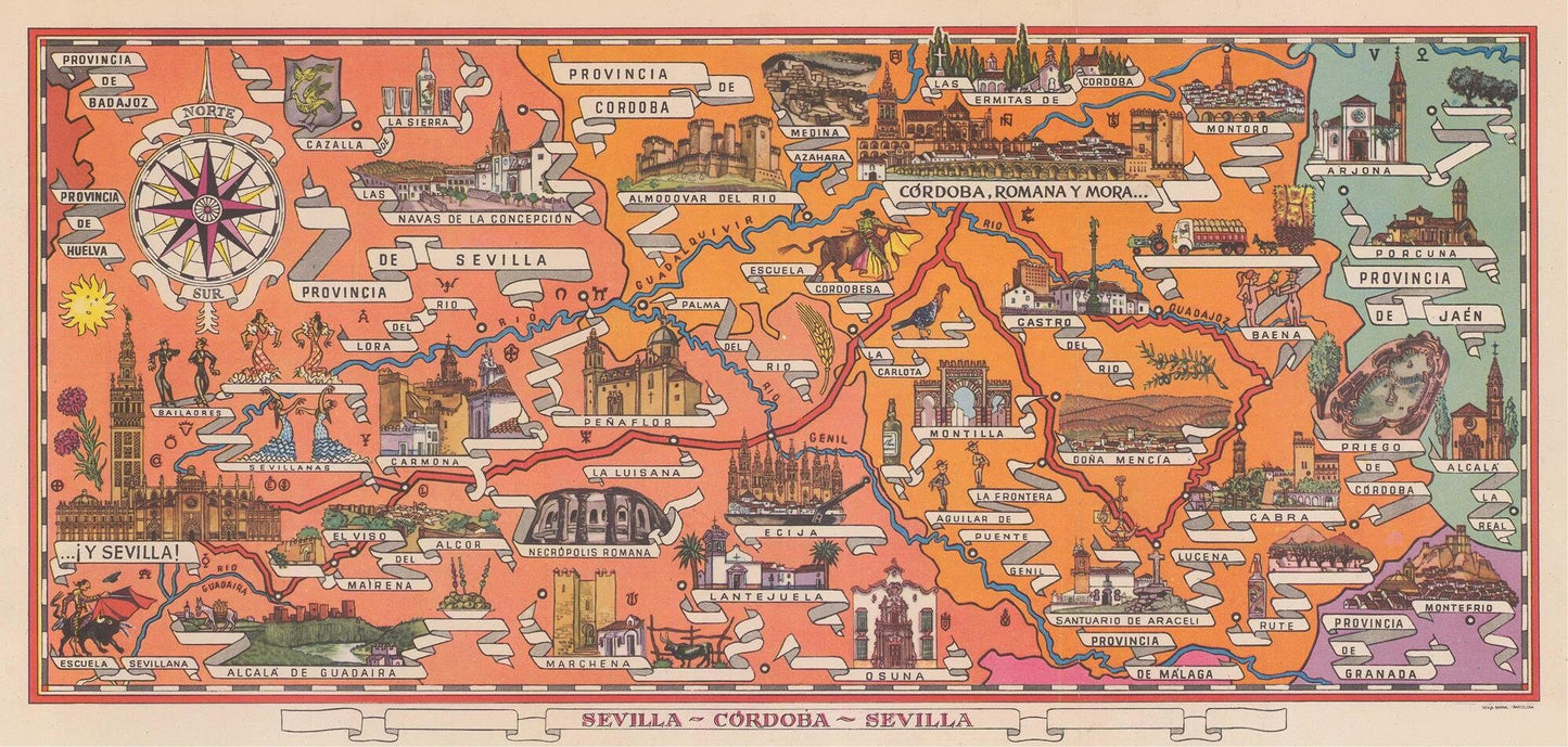 presentation of the map reproduction without a frame