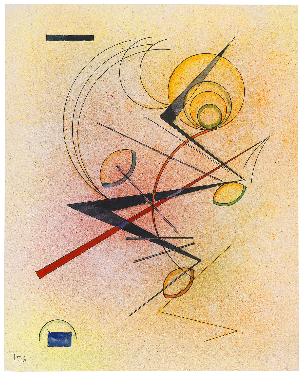 presentation of the fine art reproduction without a frame