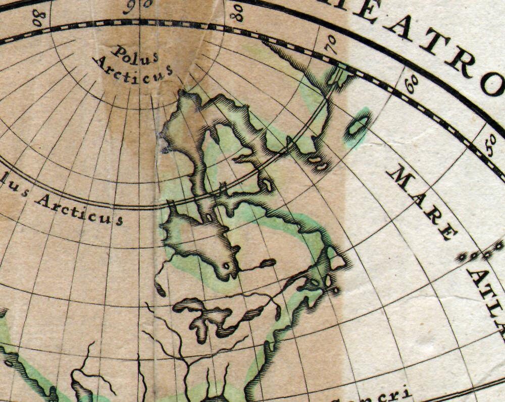 detail of the map from the centre