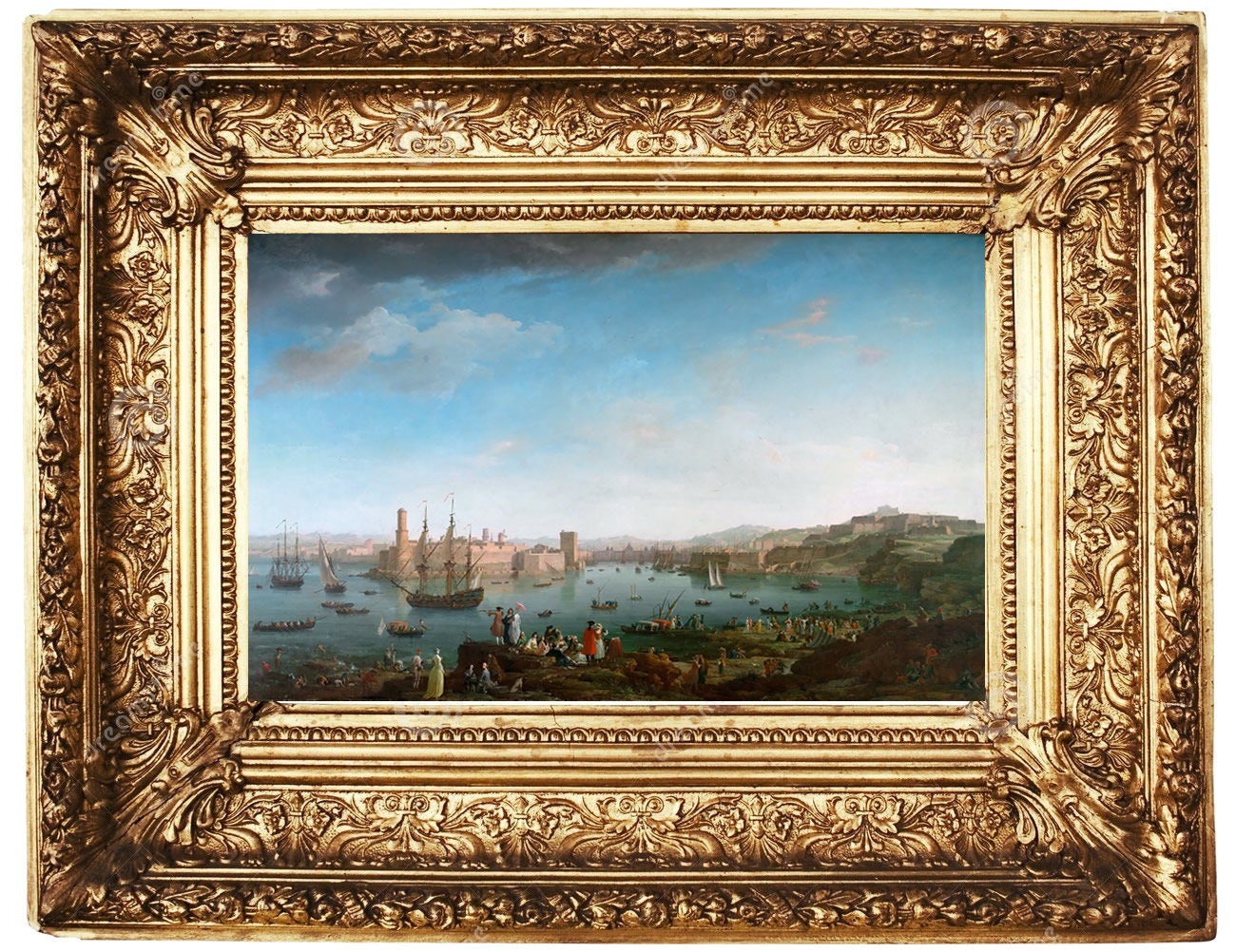 Framed fine art reproduction, presentation only
