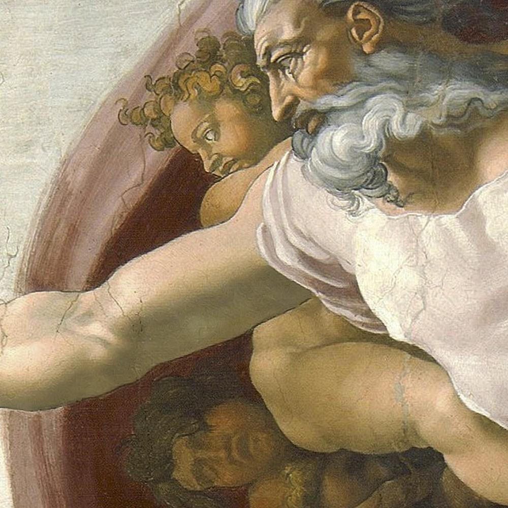 detail of the fine art reproduction from the top right cornerdetail of the fine art reproduction from the centre