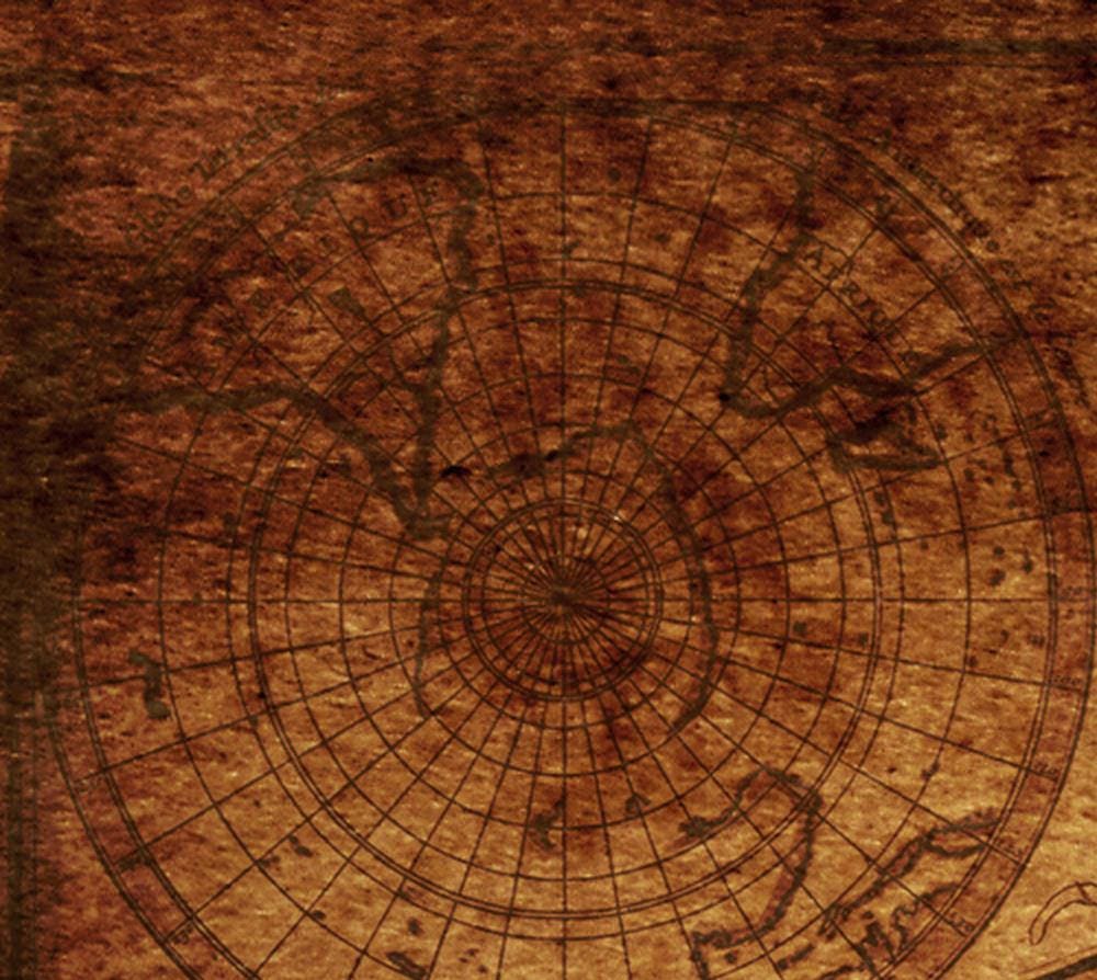 detail of the map from the centre