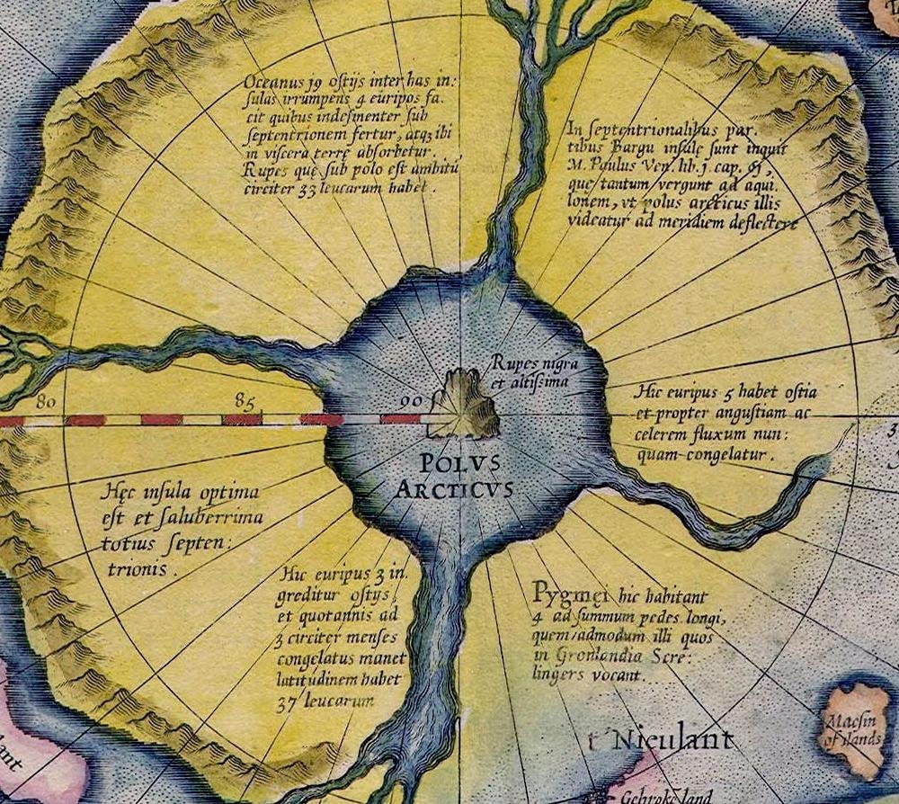 detail of the map from the centre