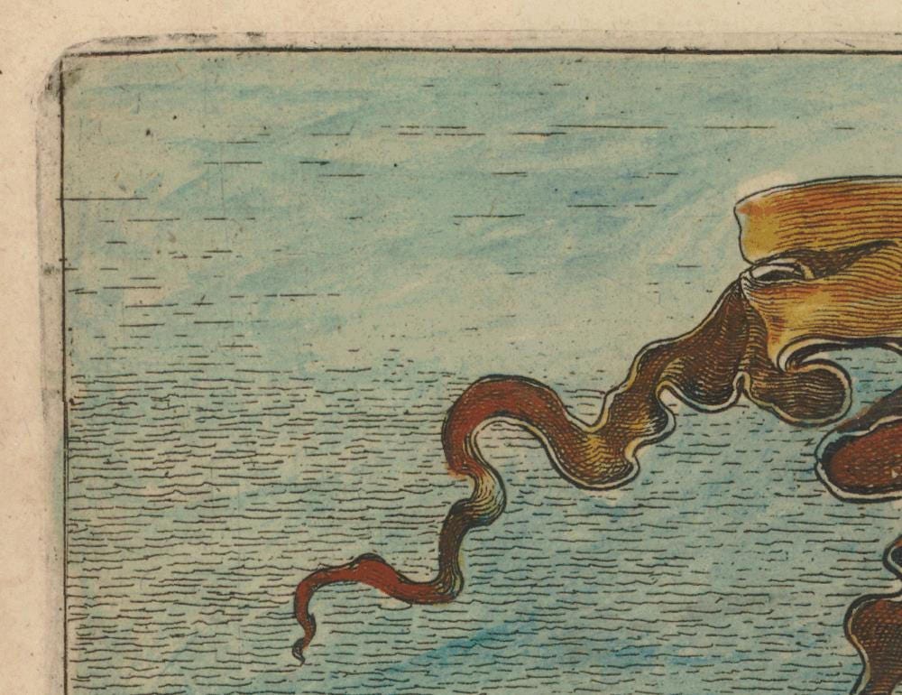 detail of the map from the top left corner