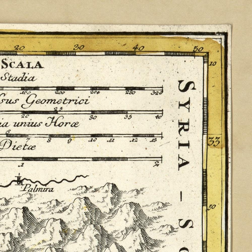 detail of the map from the top right corner