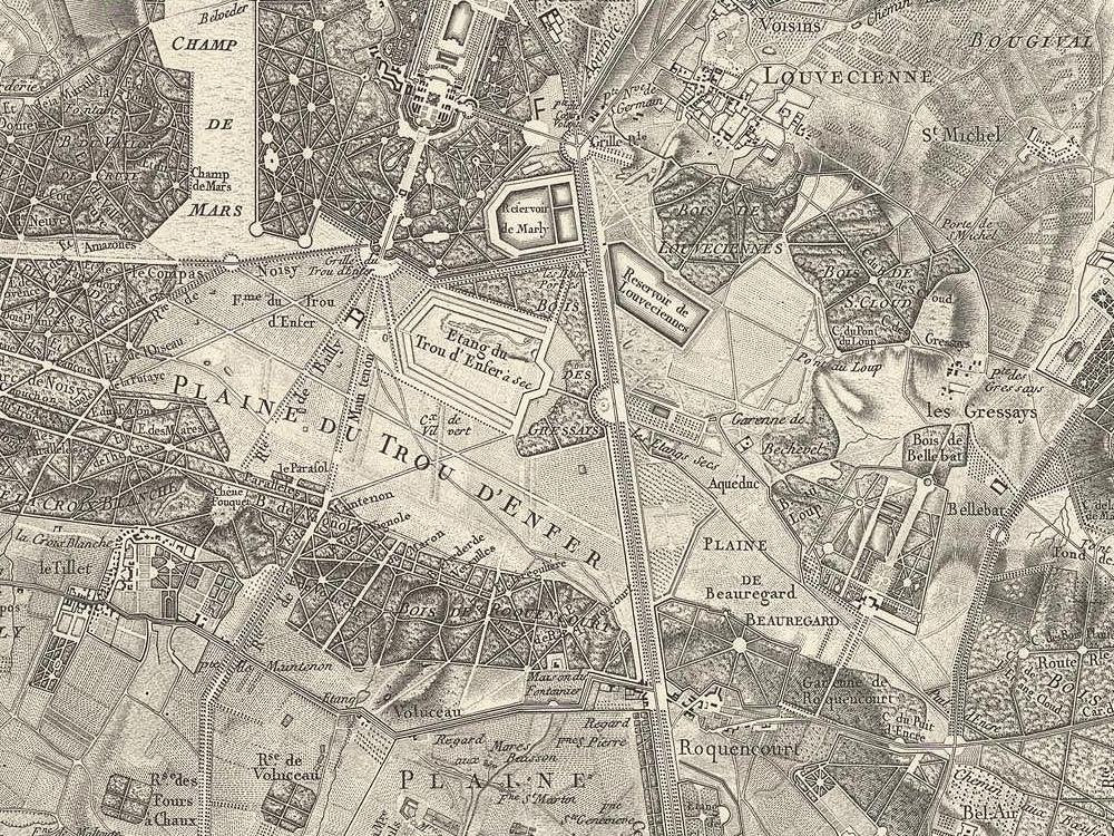 detail of the map from the centre