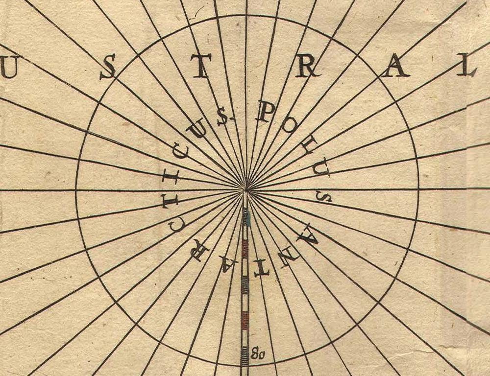 detail of the map from the centre