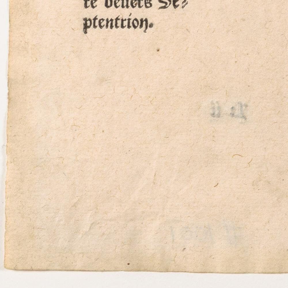detail of the map from the bottom left corner